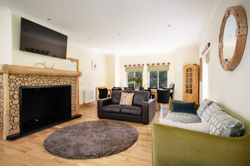 Living room of the Loch Ness house