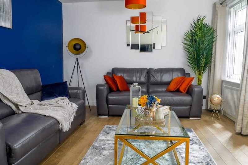 Living room of the North Yorkshire house